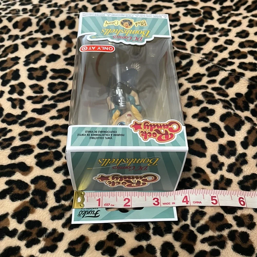 FUNKO Rock Candy DC Comics Bombshells Black Canary Doll 🌹Rockabilly Pin-up Rose - Picture 12 of 15